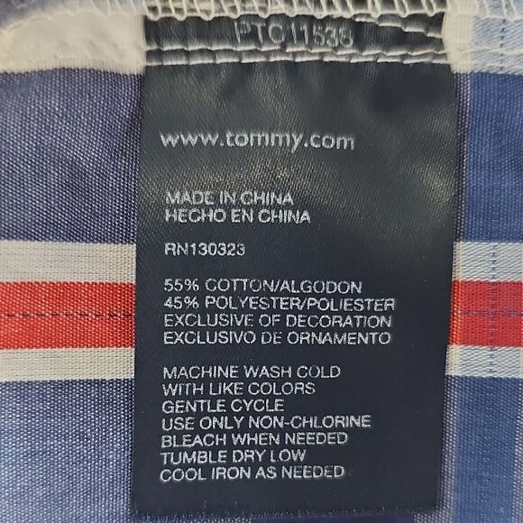 Men's Blue and Red Plaid Shirt - Picture 6 of 6